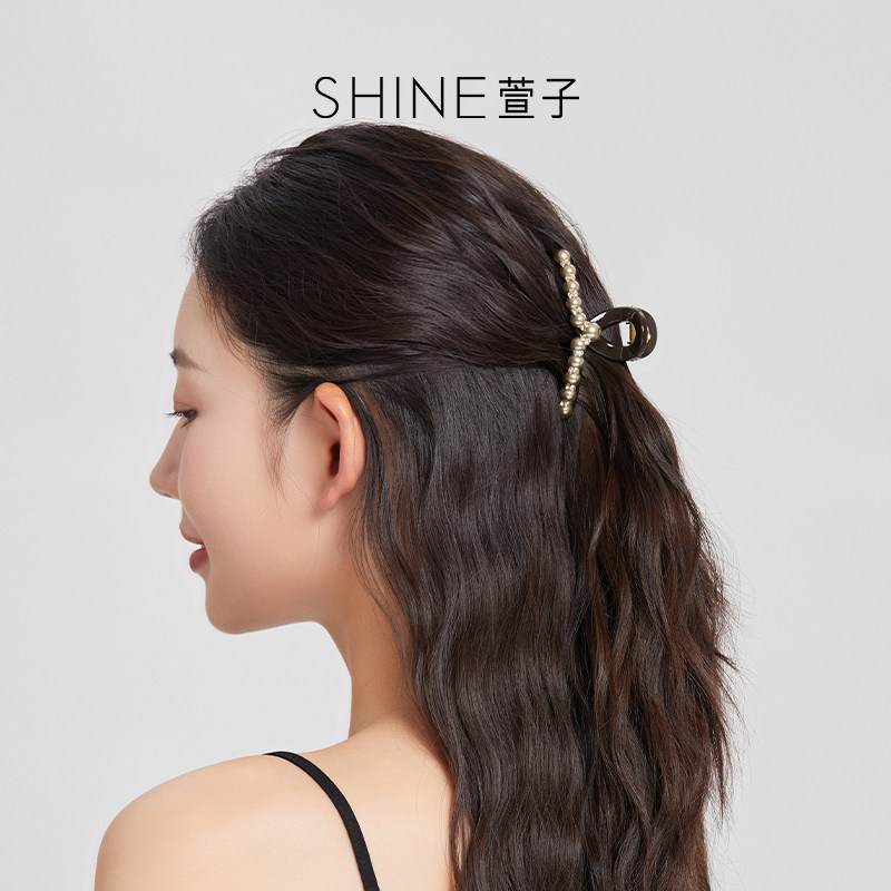 【七七酱直播间】SHINE萱子饰品香槟金珍珠抓夹亚克力琥珀流光风,饰品/流行首饰/时尚饰品新,发饰,淘宝优惠券,粉丝福利购,淘宝优惠卷