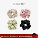 SHINE萱子饰品气质真丝大肠发圈缎面发绳轻奢风真丝发圈生日礼物
