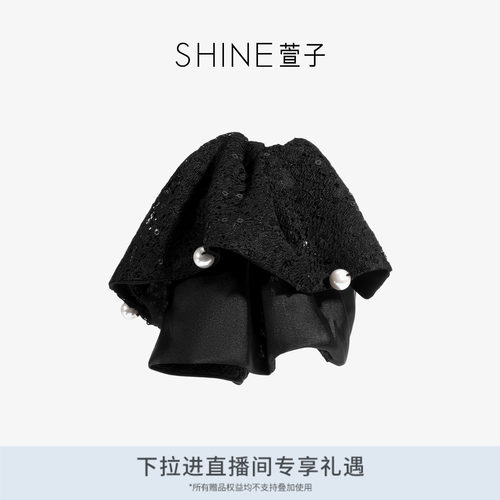 SHINE萱子蕾丝珍珠抓夹