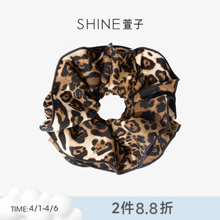 气质豹纹发圈甜酷感大肠发圈皮筋女 SHINE萱子饰品时尚