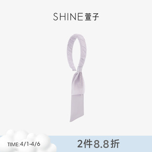 SHINE萱子饰品轻纱幻影系列网纱飘带发卡度假风紫色发箍早春配色