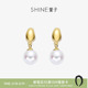 SHINE萱子饰品小金豆耳环珍珠耳钉女银针爆款 生日礼物早春配色