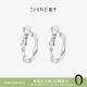 SHINE萱子饰品极简扭曲耳圈性冷淡风百搭耳环生日礼物早春配色