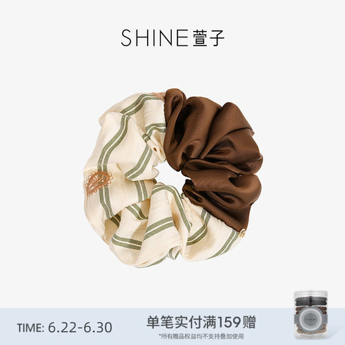 SHINE萱子优雅复古拼接发圈