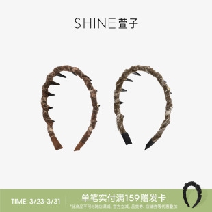 SHINE萱子饰品棕榈绿野系列波浪齿梳发箍发卡带防滑齿生日礼物