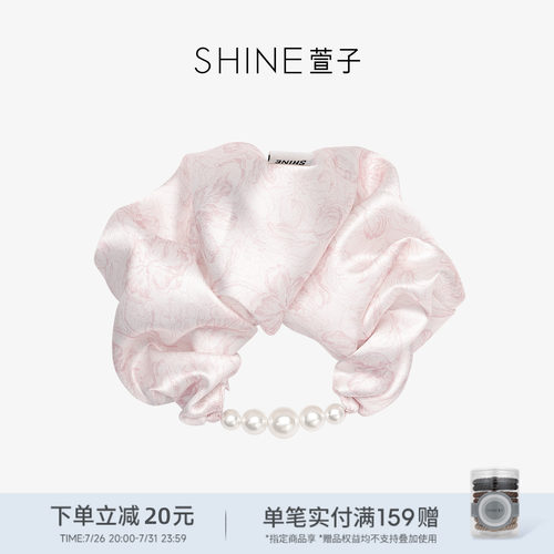 SHINE萱子海棠系列花朵珍珠发圈