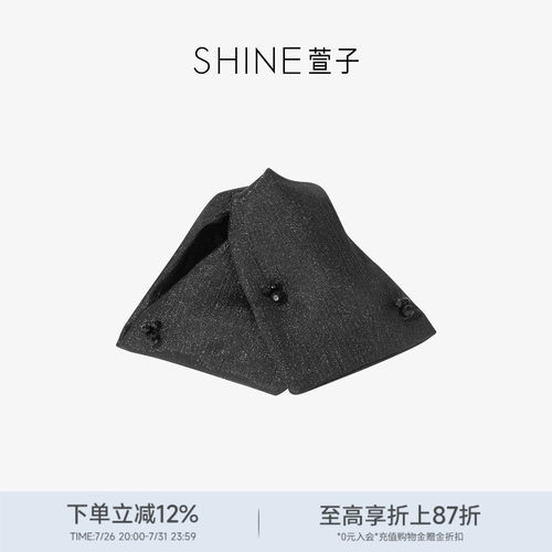 SHINE萱子饰品简约优雅抓夹女赫本夹百搭气质发夹质感三角夹