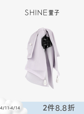 SHINE萱子饰品轻纱幻影系列蝴蝶结抓夹多层堆叠垂感发夹早春配色