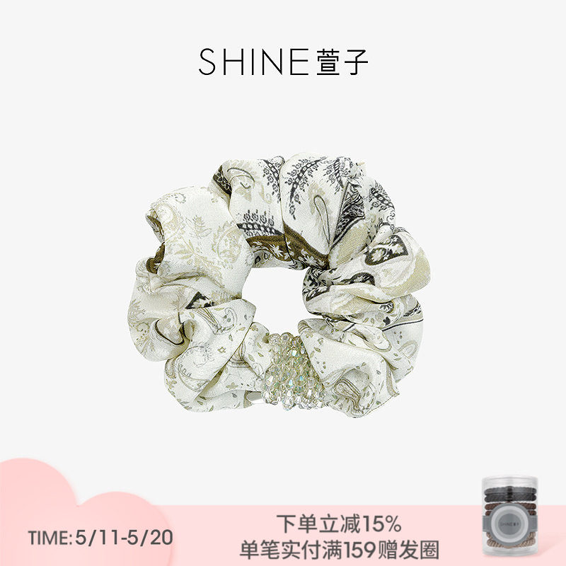 SHINE萱子饰品森屿花序系列设计感花纹皮筋发绳发圈520约会穿
