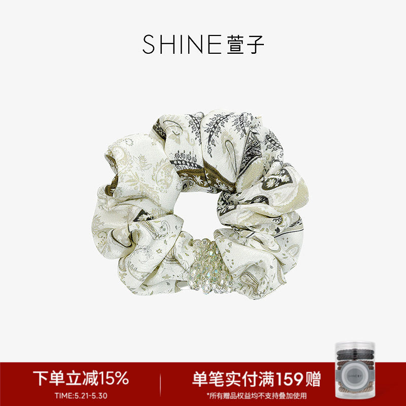 SHINE萱子饰品森屿花序系列设计感花纹皮筋发绳发圈约会穿搭