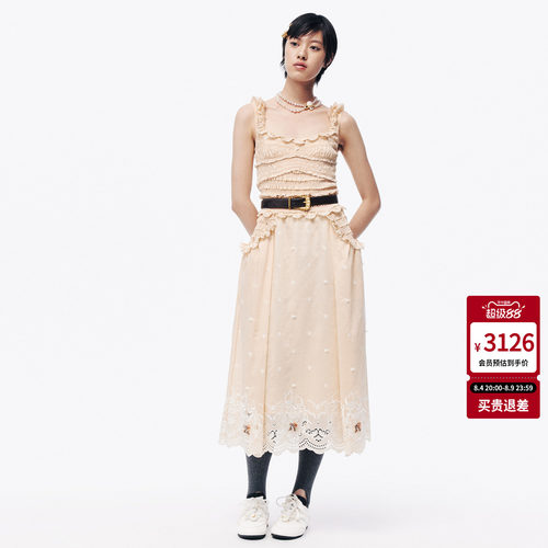 lefame拉飞姆2026夏季新款时尚洛可可波嬉田园风连衣裙长裙女气质