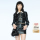 环保皮衣夹克上衣女显瘦 lefame拉飞姆春季 赵美延同款