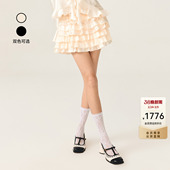 蛋糕裙短裙女 lefame拉飞姆蝴蝶结公主裙绣花法式 裴珠泫同款