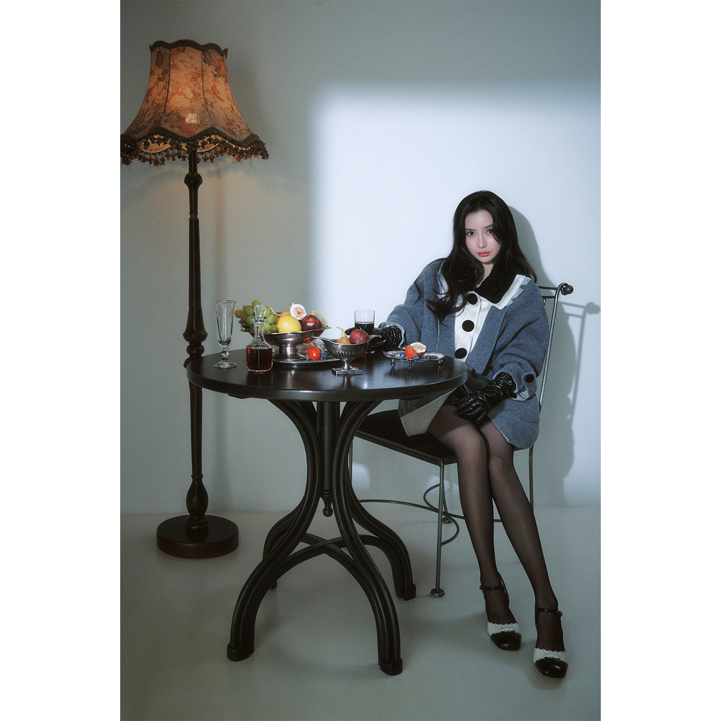 【杨颖同款】lefame拉飞姆2026秋冬新款拼接双面呢大衣女装外套