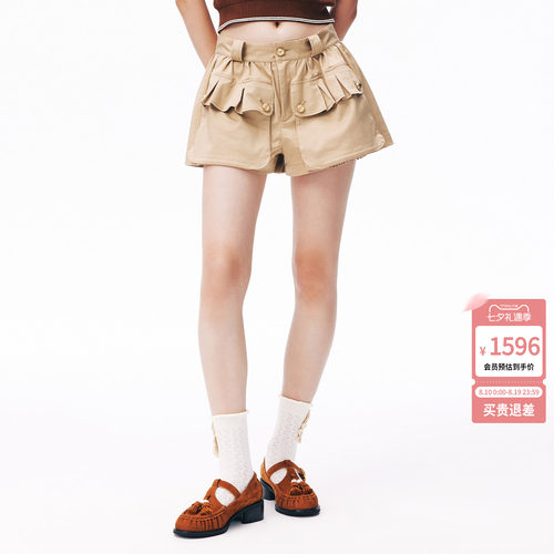 lefame拉飞姆2026秋季新款时尚工装风五袋裤短裤休闲裤女裤子显瘦