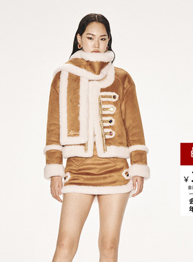 【明星同款】lefame拉飞姆复古时髦H型游牧军旅风外套女气质显瘦