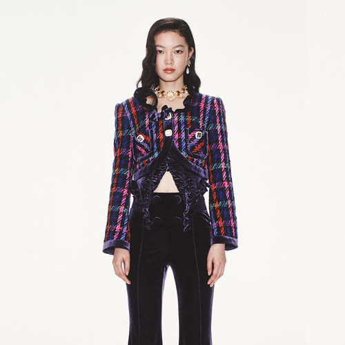 lefame修身短款女士短外套