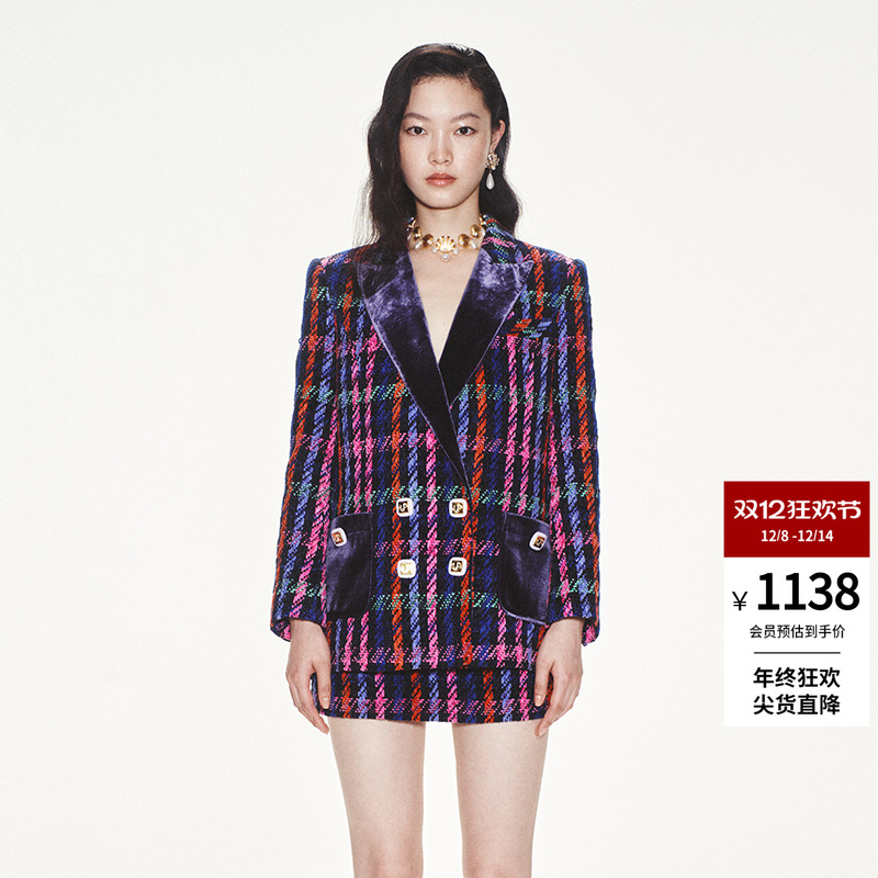 lefame摩登时尚长袖西装外套