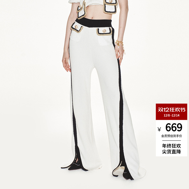 简约休闲lefame长款裤子