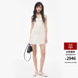 淡人穿搭蝴蝶结珠片短款 时尚 连衣裙女 新款 lefame拉飞姆2025夏季
