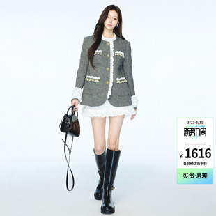 lefame拉飞姆马德拉洛可可刺绣蛋糕裙半裙 沈月同款