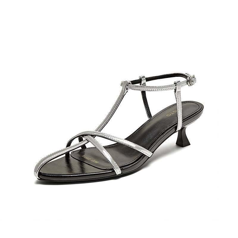 百思图2025夏季新款时尚气质一字带尖头细跟女条带凉鞋B6301BL5,女鞋,一字带凉鞋,淘宝优惠券,粉丝福利购,淘宝优惠卷