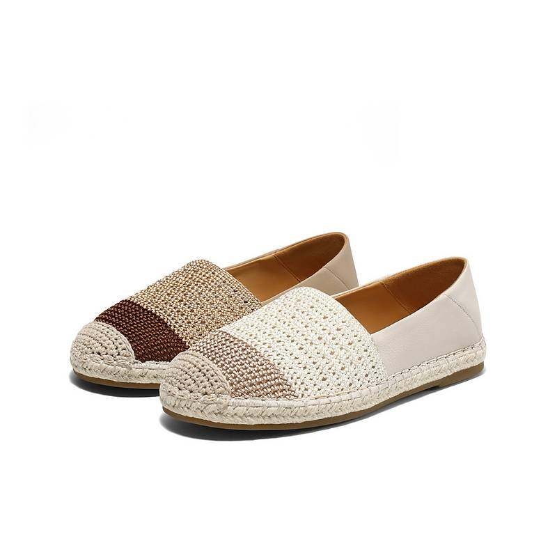 百丽度假编织渔夫鞋女2025夏季新款平底一脚蹬乐福单鞋子D6Y1DBA5,女鞋,渔夫鞋,淘宝优惠券,粉丝福利购,淘宝优惠卷