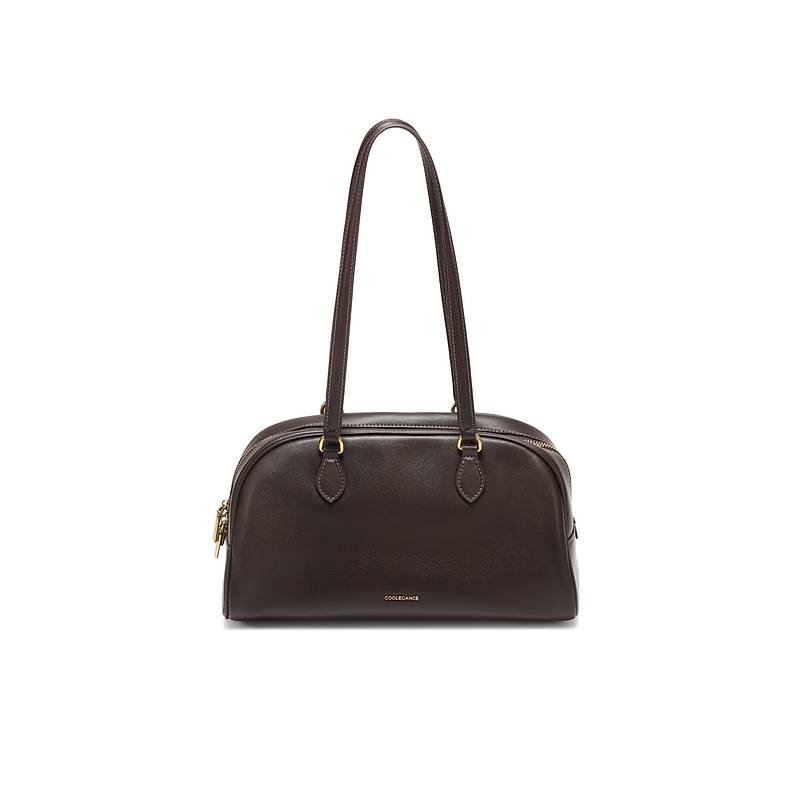 百丽包包女25冬新商场同款简约复古通勤大号单肩波士顿包BL862DX5