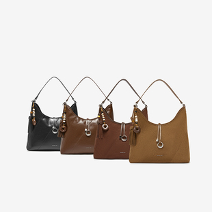 百思图2025秋季 商场同款 托特包时尚 大容量单肩包女X3751CX5 新款