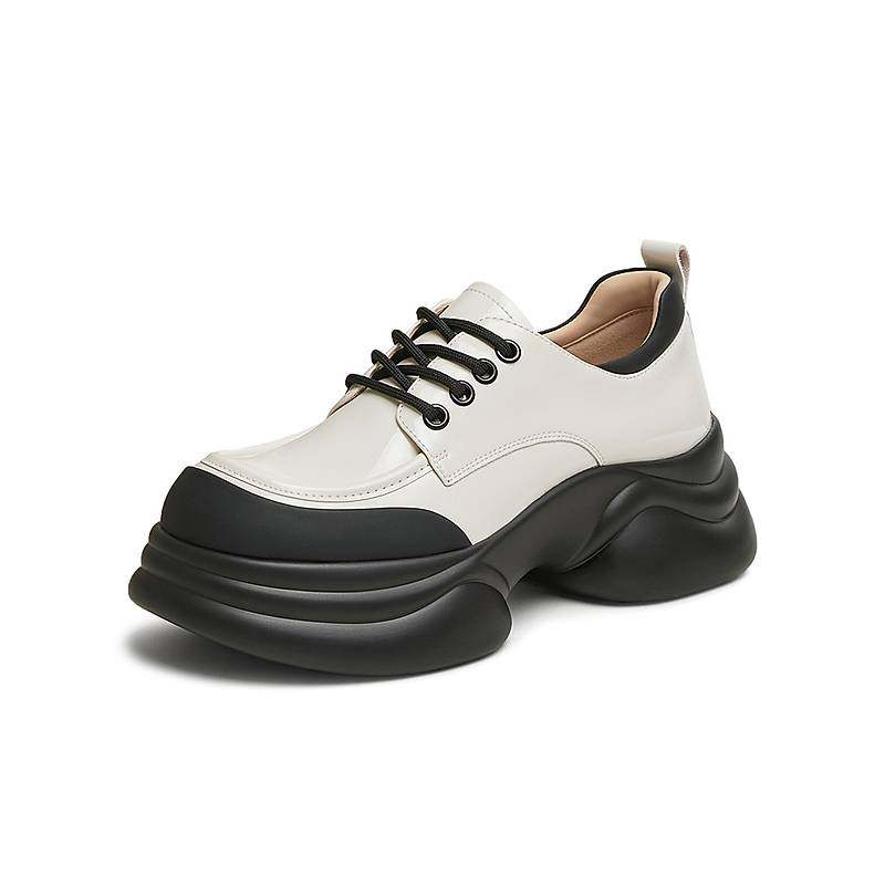 TATA他她英伦厚底小皮鞋女鞋学院运动深口单鞋2025春新款CCJ03AM5,女鞋,牛津鞋/布洛克鞋/德比鞋,淘宝优惠券,粉丝福利购,淘宝优惠卷