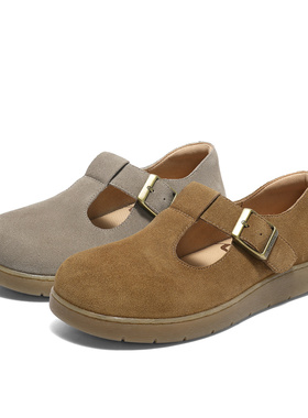 森达勃肯鞋女2025秋新商场同款舒适轻便平底休闲鞋4URC5CA5