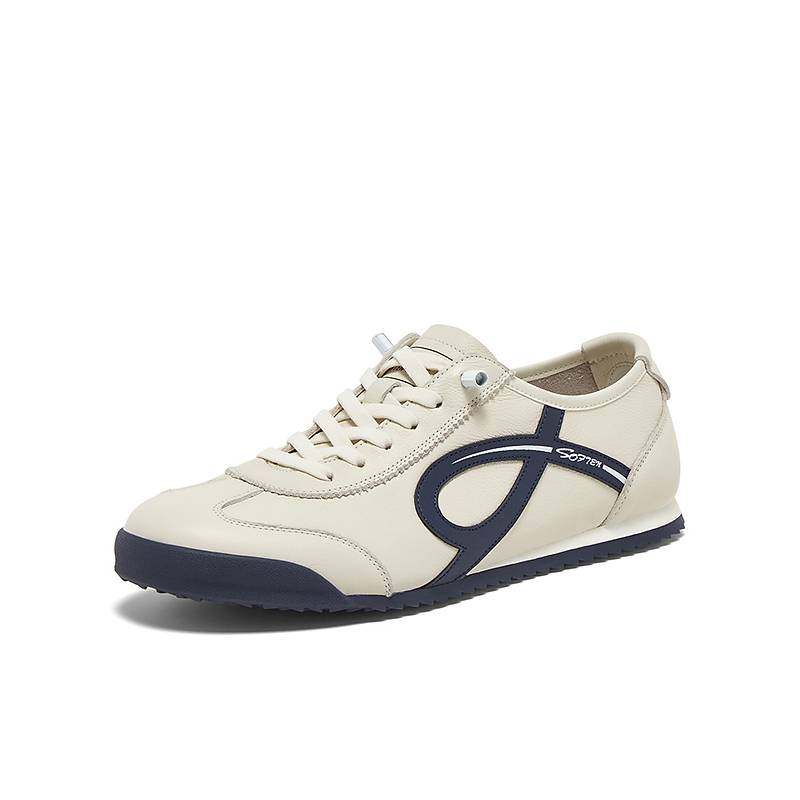 百思图2025秋季新款商场同款牛皮德训鞋复古男运动休闲鞋81671CM5,流行男鞋,德训鞋,淘宝优惠券,粉丝福利购,淘宝优惠卷