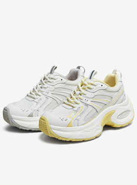 TATA他她女鞋网面透气秋时尚白色运动鞋休闲鞋百搭老爹鞋GVA01CM5