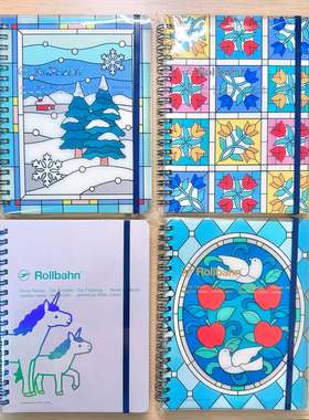 予定~日本Rollbahn新发售彩色玻璃感觉封面的笔记本 L码接近B6