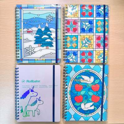 予定~日本Rollbahn新发售彩色玻璃感觉封面的笔记本 L码接近B6