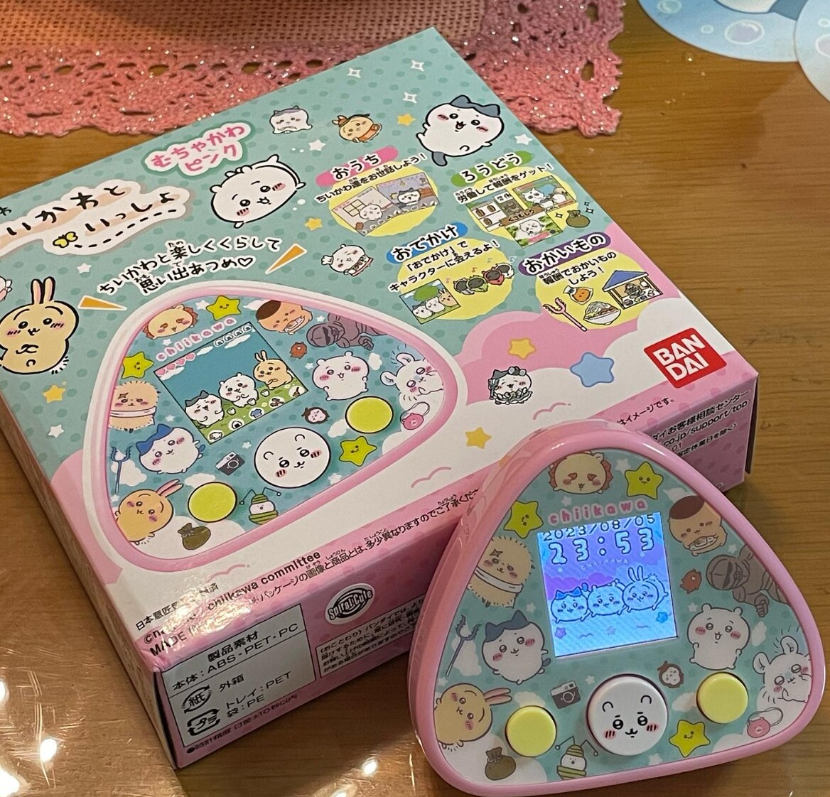 日本BANDAI手掌游戏机Chiikiwa