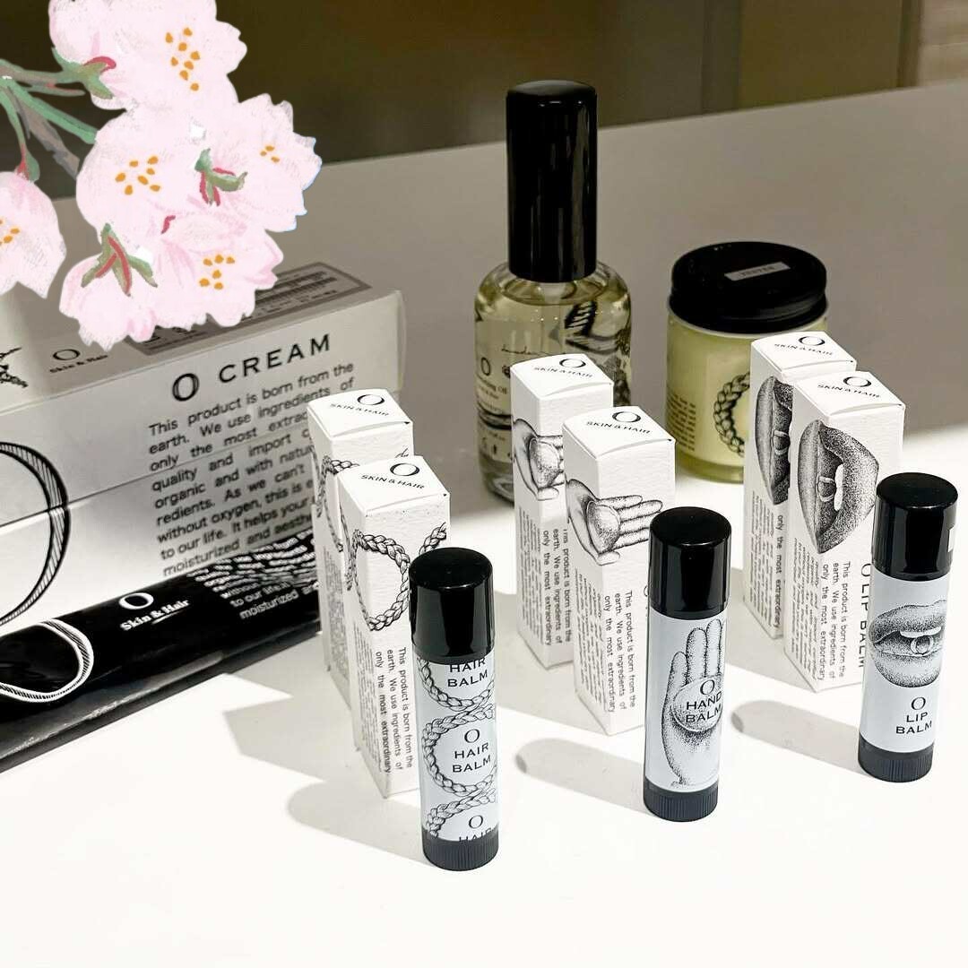日本O skin hair天然植物滋润 润唇膏 护手膏 头发去毛躁棒 4g