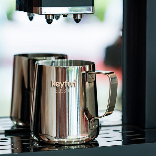 拉花缸316不锈钢拉花杯尖嘴斜口牛奶杯打奶咖啡器具带刻度量杯无