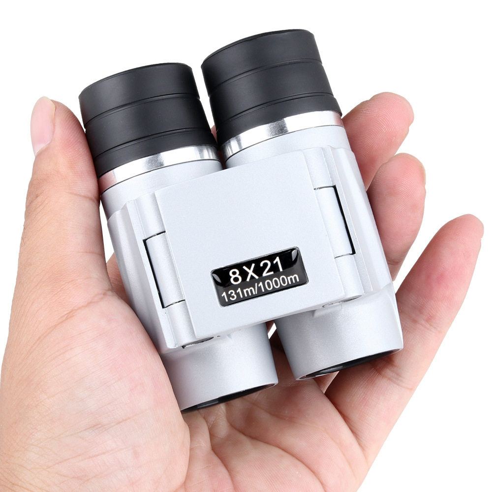 新品定焦儿童成人双筒望远镜8X21高清高倍望眼镜户外便携自动对焦