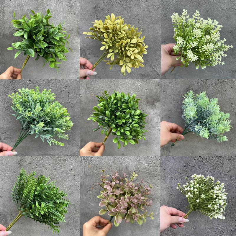 尤加利米兰叶手札把束捆仿真绿植