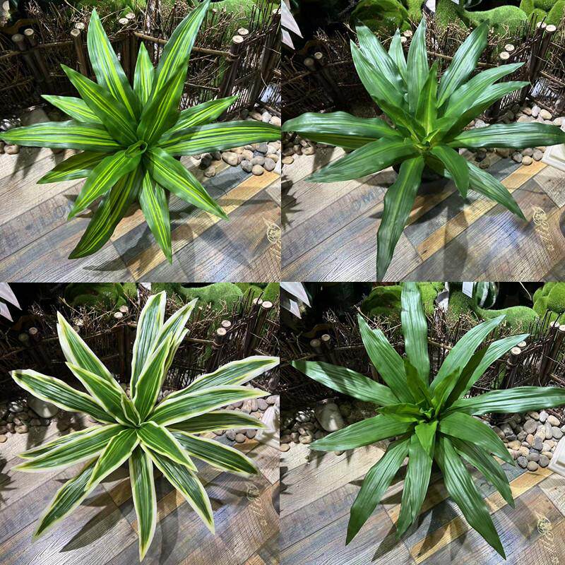 手感过胶把束仿真绿植巴西叶