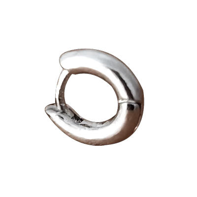 潮普简约纯银针女铜圈耳环