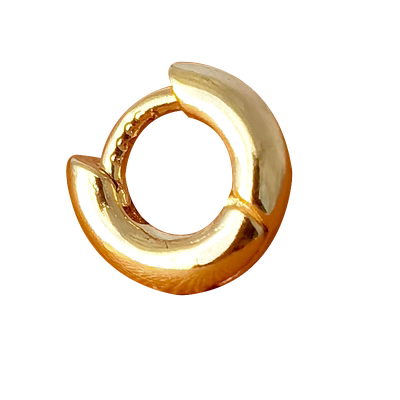 金色耳皮钉925纯银针睡觉免摘迷你单只耳圈耳骨钉小耳扣耳饰边缘