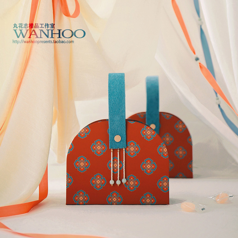 丸花志 创意中式婚礼伴手礼结婚伴娘喜糖礼盒 古风精美喜宴礼品盒