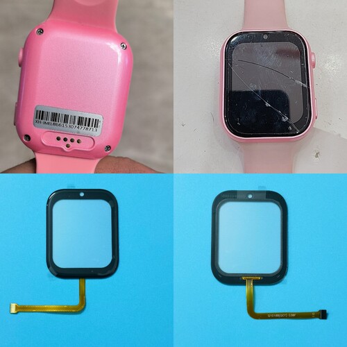 适用创维T3小霸王T10手表带Q1018BC38F电话手表触摸外屏DM-183186