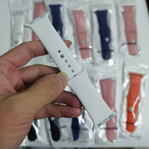 诺巴曼硅胶表带运动简约华强北智能S9 S10电话手表通用35MM子藤园