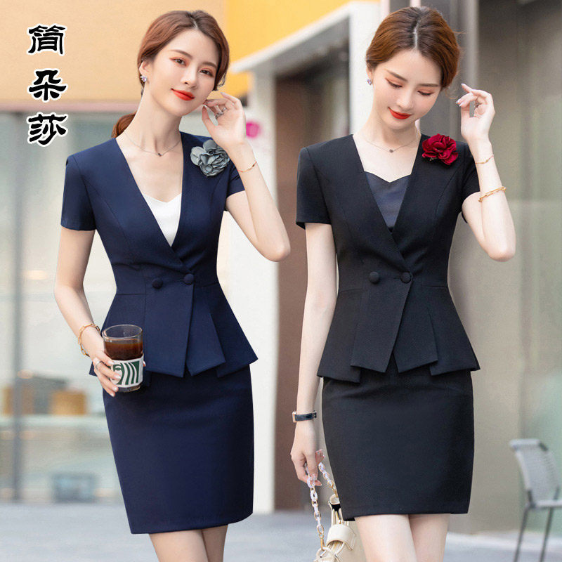 小香风夏季西装气质女神范工作服