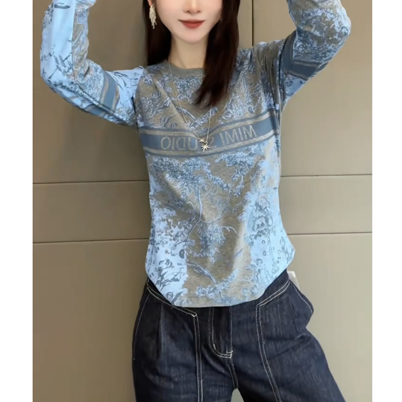 打底衫T恤小众加绒修身