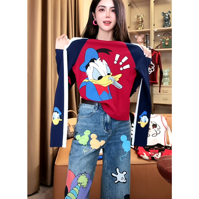 打底衫减龄修身显瘦别致两穿