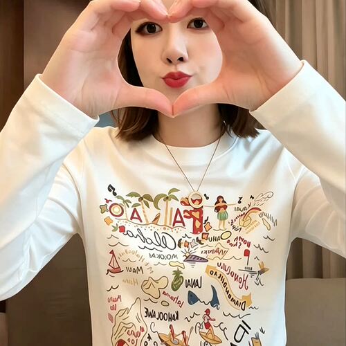 欧货大牌内搭长袖t恤女202